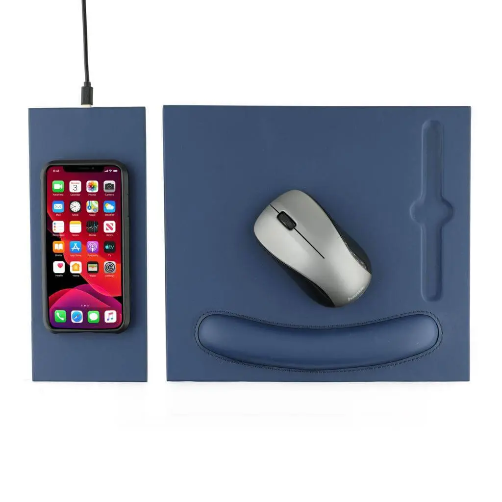 DOBERAN - @memorii 10W Wireless Charger PU Mouse Pad - Image 3