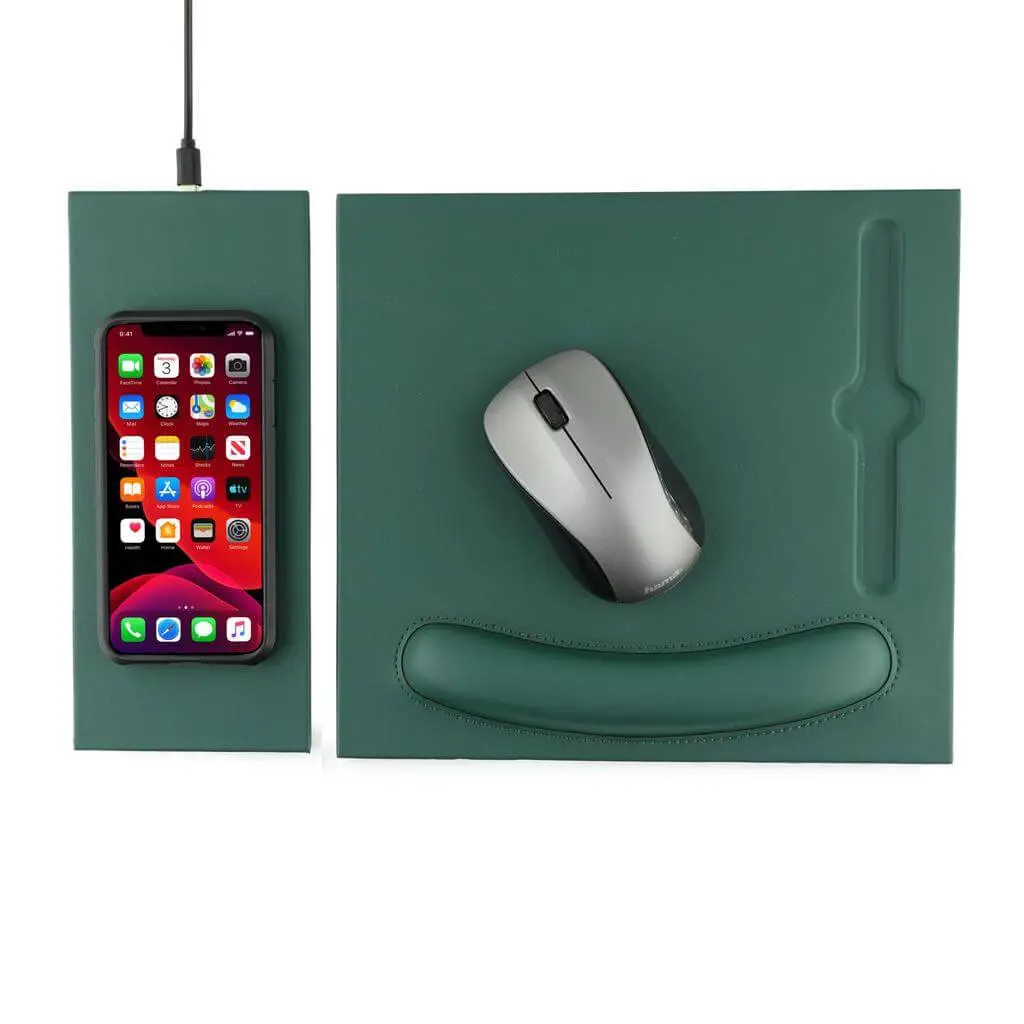 DOBERAN - @memorii 10W Wireless Charger PU Mouse Pad - Image 2