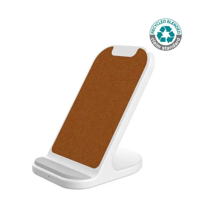 BASEL - @memorii Recycled 10W Wireless Charger Phone Stand