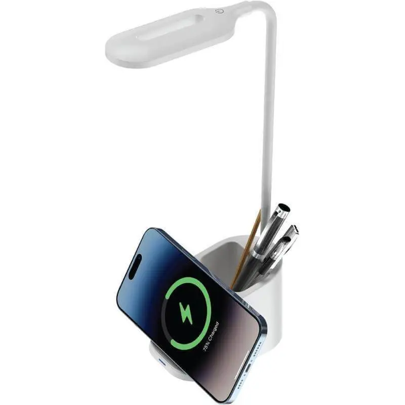 ALMERE - Giftology 3-in-1 Desk Lamp with 15W Wireless Charger & Pen Holder - Image 2