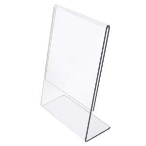 clear-acrylic-l-shape-tabletop-display-stand-for-signage-menus